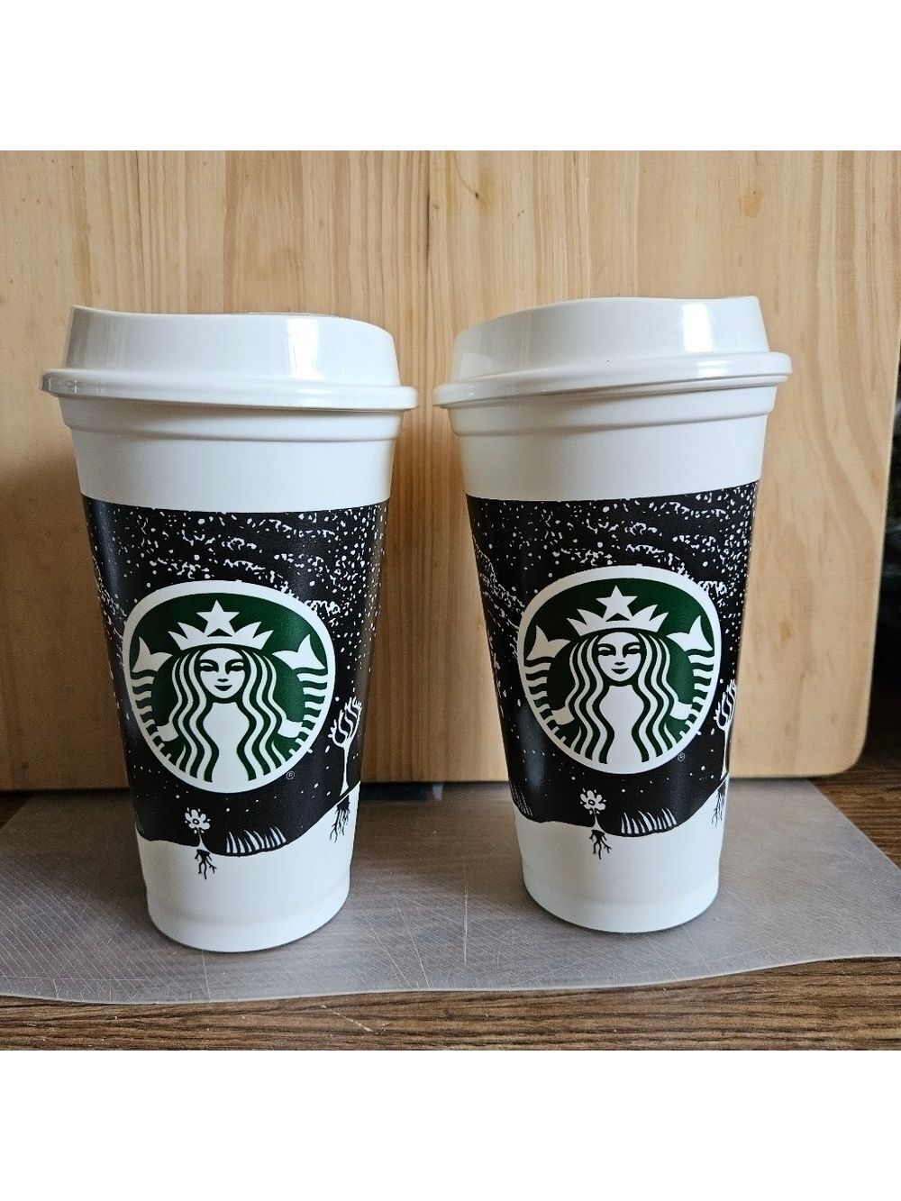 2 More Starbucks Reusable Travel Coffee Cup with Lids